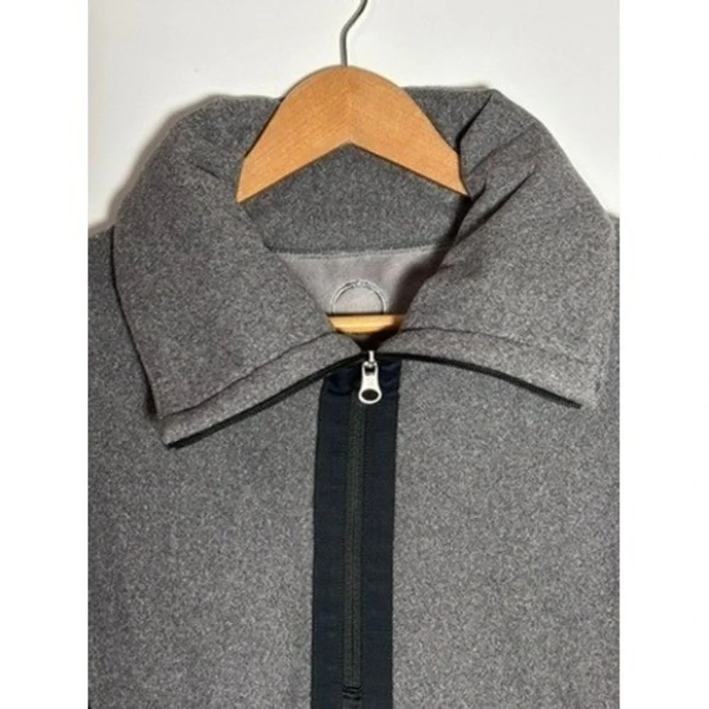 Lululemon Pullover Womens 4 Grey Retrospect 1/4 Zip Fleece Thumbholes Athletic‎